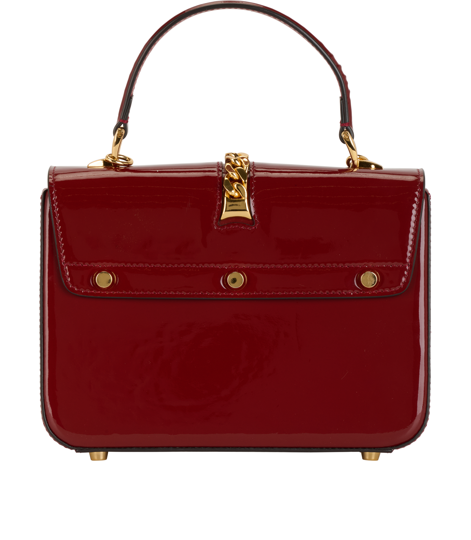 Sylvie 1969, &pound;495, Handbags, Red, Patent Leather, Back view